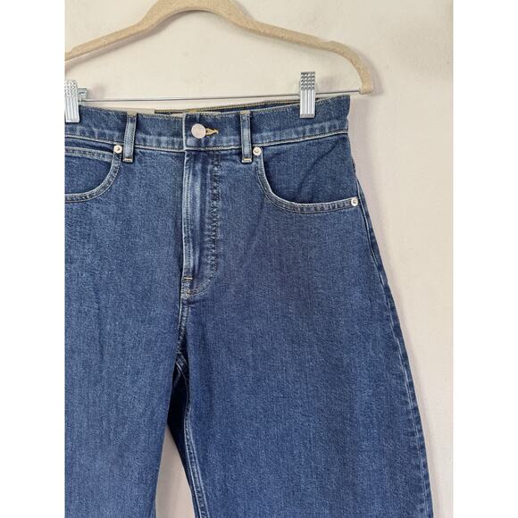 NWT Everlane The Way High Curve Jean Barrel Leg Ocean Blue Women’s Size 28 - Picture 5 of 9
